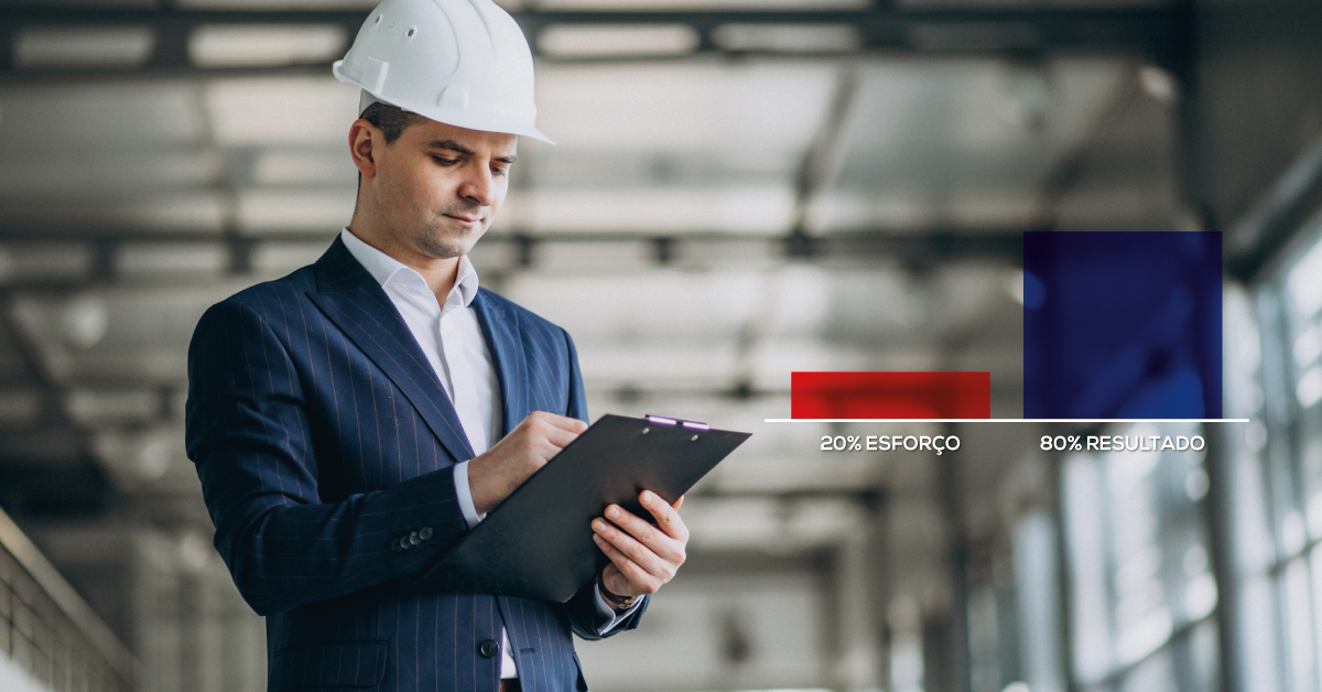 Como utilizar o princípio de pareto (80/20) em projetos de engenharia e arquitetura